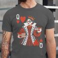 Modern Queen Of Hearts Book Lover Reading Novels Romantasy Unisex Jersey T-Shirt