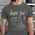 Night Owl Book Club Bookish Book Lover Tee Unisex Jersey T-Shirt Night Owl Book Club Bookish Book Lover Tee Unisex Jersey T-Shirt