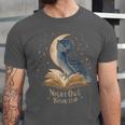 Night Owl Book Club Crescent Moon Late Night Reading Unisex Jersey T-Shirt