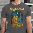 Night Owl Cozy Reading Tea Coffee Lover Bookworm Cute Unisex Jersey T-Shirt