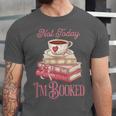 Not Today I'm Booked Book Lover Book Stack Coquette Bow Unisex Jersey T-Shirt Not Today I'm Booked Book Lover Book Stack Coquette Bow Unisex Jersey T-Shirt