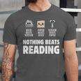Nothing Beats Reading Librarian Book Bookworm Unisex Jersey T-Shirt Nothing Beats Reading Librarian Book Bookworm Unisex Jersey T-Shirt