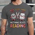 Nothing Goes Beyond Reading Rock Paper Scissors Book Unisex Jersey T-Shirt
