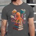 Octopus Book Reading Book Reader Ocean Octopus Unisex Jersey T-Shirt Octopus Book Reading Book Reader Ocean Octopus Unisex Jersey T-Shirt