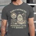 Persian Cat Persian Cats Persian Cats And Books For Men Women Kids Unisex Jersey T-Shirt