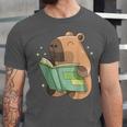 Pet Capybara Is Reading Library Capy Word Book Day Teacher Men Women Kids Unisex Jersey T-Shirt Pet Capybara Is Reading Library Capy Word Book Day Teacher Men Women Kids Unisex Jersey T-Shirt
