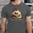 Porcupine Reading Book Hedgehog Book Lover Unisex Jersey T-Shirt Porcupine Reading Book Hedgehog Book Lover Unisex Jersey T-Shirt