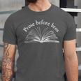 Prose Before Bros Book Lover Literary Reading Unisex Jersey T-Shirt Prose Before Bros Book Lover Literary Reading Unisex Jersey T-Shirt