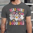 Read More Books Ghosts Reading Book Teacher Halloween Unisex Jersey T-Shirt