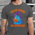 Read More Books Halloween Book Cute Ghost Reading Teaching Unisex Jersey T-Shirt