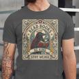 Read Books Be Kind Stay Weird Raven Tarot Reading Coffee Unisex Jersey T-Shirt