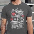 Read Books Be Kind Stay Weird Skeleton Heart Reading Alt Unisex Jersey T-Shirt Read Books Be Kind Stay Weird Skeleton Heart Reading Alt Unisex Jersey T-Shirt