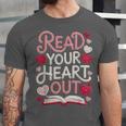 Read Your Cute Heart Out Teacher Librarian Love Reading Book Unisex Jersey T-Shirt Read Your Cute Heart Out Teacher Librarian Love Reading Book Unisex Jersey T-Shirt