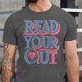 Read Your Heart Out Cute Teacher Reading Book Love Bookworm Unisex Jersey T-Shirt