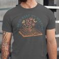 I Read Past My Bedtime Book Flower Butterfly Moon Bookish Unisex Jersey T-Shirt I Read Past My Bedtime Book Flower Butterfly Moon Bookish Unisex Jersey T-Shirt
