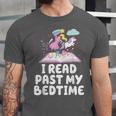 I Read Past My Bedtime Reading Unicorn Book Lover Unisex Jersey T-Shirt