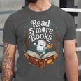 Read S'More Books Camping Outdoors Travel Campfire Unisex Jersey T-Shirt Read S'More Books Camping Outdoors Travel Campfire Unisex Jersey T-Shirt