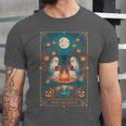 The Reader Bookish Cute Spooky Ghost Reading Book Tarot Card Unisex Jersey T-Shirt The Reader Bookish Cute Spooky Ghost Reading Book Tarot Card Unisex Jersey T-Shirt