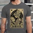 The Reader Tarot Card Book Lover Skeleton Reading Book Unisex Jersey T-Shirt The Reader Tarot Card Book Lover Skeleton Reading Book Unisex Jersey T-Shirt