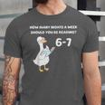 Reading 6-7 Silly Goose Read Books Bookish Bookworm Unisex Jersey T-Shirt