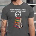 Reading Book Teacher 67 Six Seven Meme Unisex Jersey T-Shirt