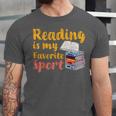 Reading Is My Favorite Sport Book Lovers Unisex Jersey T-Shirt