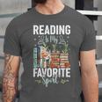 Reading Is My Favorite Sport Bookworm Unisex Jersey T-Shirt