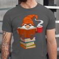 Reading Lover Book Graphic Gnome Unisex Jersey T-Shirt