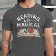 Reading Is Magical Book Lover Bookworm Librarian Library Day Unisex Jersey T-Shirt Reading Is Magical Book Lover Bookworm Librarian Library Day Unisex Jersey T-Shirt