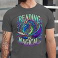 Reading Is Magical Dragon Tee Perfect For Book Lovers Kids Unisex Jersey T-Shirt