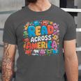 Reads Across Tee America Books Reader Reading Teacher Unisex Jersey T-Shirt