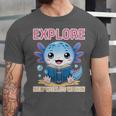 Readsolotl Kawaii Axolotl Book Lover Reading Unisex Jersey T-Shirt
