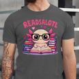 Readsolotl Pink Kawaii Axolotl Book Lover Reading Unisex Jersey T-Shirt Readsolotl Pink Kawaii Axolotl Book Lover Reading Unisex Jersey T-Shirt