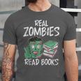 Real Zombies Read Books Zombie Unisex Jersey T-Shirt Real Zombies Read Books Zombie Unisex Jersey T-Shirt