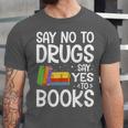 Red Ribbon Week Say No To Drugs Say Yes To Books Drug Free Unisex Jersey T-Shirt Red Ribbon Week Say No To Drugs Say Yes To Books Drug Free Unisex Jersey T-Shirt