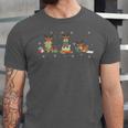 Reindeer Reading Books Christmas Library Classroom Unisex Jersey T-Shirt