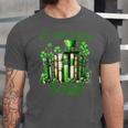 Retro Book Lucky Reading Teacher St Patrick's Day -Adults Small Cotton Blend Polyester Blend Short Sleeve Unisex Jersey T-Shirt