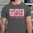 Retro Coquette Bow All Booked For Valentines Book Lover Cute Unisex Jersey T-Shirt