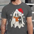 Retro Ghost Reading Book With Cat Bookish Club Christmas Men Women Kids Unisex Jersey T-Shirt