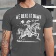 Retro We Read At Dawn Cowgirl Western Librarian Book Lover Unisex Jersey T-Shirt Retro We Read At Dawn Cowgirl Western Librarian Book Lover Unisex Jersey T-Shirt