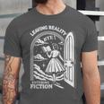Retro Trendy Bookish Book Lover Reading Quotes Leaving Reality Entering Fiction -Adults Small Short Sleeve T-Shirt Unisex Jersey T-Shirt Retro Trendy Bookish Book Lover Reading Quotes Leaving Reality Entering Fiction -Adults Small Short Sleeve T-Shirt Unisex Jersey T-Shirt
