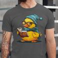 Rubber Duck Reading Book Rubber Duckie Reader Coffee Lover Unisex Jersey T-Shirt Rubber Duck Reading Book Rubber Duckie Reader Coffee Lover Unisex Jersey T-Shirt