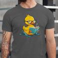 Rubber Duck Reading Book Reader Books Rubber Duckie Unisex Jersey T-Shirt