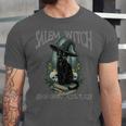 Salem Witch Book Club Cat Reading Witchy Halloween Men Unisex Jersey T-Shirt