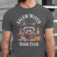 Salem Witch Book Club Raccoon Halloween Unisex Jersey T-Shirt Salem Witch Book Club Raccoon Halloween Unisex Jersey T-Shirt