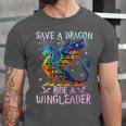Save A Dragon Ride A Wingleader Books Dragon Lover Cute Unisex Jersey T-Shirt