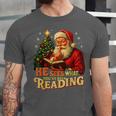 He Sees What You’Ve Been Reading Santa Book Lover Christmas Unisex Jersey T-Shirt He Sees What You’Ve Been Reading Santa Book Lover Christmas Unisex Jersey T-Shirt