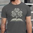 Shamrock Books St Patricks Day Bookworm Librarian Unisex Jersey T-Shirt
