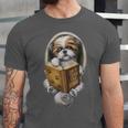 Shih Tzu Book How To Train Your Human Funny Dog Motif Unisex Jersey T-Shirt