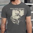 Skeleton Read More Books Unisex Jersey T-Shirt